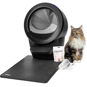 Whisker Litter-Robot 4 Pack de Démarrage par , Noir la litière Automatique Auto-nettoyante, Comprend Le Litter-Robot, la barrière, Le Tapis, 2 recharges OdorTrap, et 25 Sacs - Publicité Whisker Litter-Robot 4 Pack de Démarrage par , Noir la litière Automatique Auto-nettoyante, Comprend Le Litter-Robot, la barrière, Le Tapis, 2 recharges OdorTrap, et 25 Sacs - Publicité
