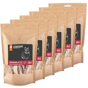 Liebesgut Snack à mâcher pour chien et chat Oreille de lapin avec fourrure Pour collation et récompense 6 x 100 g - Publicité Liebesgut Snack à mâcher pour chien et chat Oreille de lapin avec fourrure Pour collation et récompense 6 x 100 g - Publicité