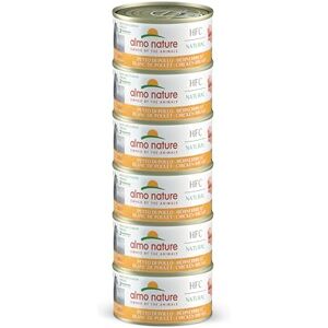 almo nature Mega Pack Natural au Blanc de Poulet Nourriture Humide pour Chat Adulte: 6 boîtes de 70g - Publicité