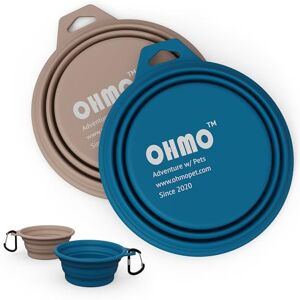 OHMO Gamelle Pliable pour Chien, (Lot de 2, 400ml, Bleu et Beige) Bols en Silicone de qualité supérieure pour Animaux de Compagnie pour Chats et Chiens, gamelle de Voyage pour Chien Portables - Publicité OHMO Gamelle Pliable pour Chien, (Lot de 2, 400ml, Bleu et Beige) Bols en Silicone de qualité supérieure pour Animaux de Compagnie pour Chats et Chiens, gamelle de Voyage pour Chien Portables - Publicité