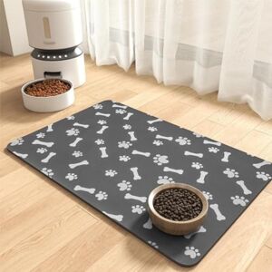 Xisnuient Tapis d'alimentation pour Animaux Chiens Et Gamelles Pad Nourriture pour Chien Mat Gamelle Absorbant pour Les Sols Antidérapant Plateau Facile à Nettoyer pour Chats (30x40 cm,Gris) - Publicité Xisnuient Tapis d'alimentation pour Animaux Chiens Et Gamelles Pad Nourriture pour Chien Mat Gamelle Absorbant pour Les Sols Antidérapant Plateau Facile à Nettoyer pour Chats (30x40 cm,Gris) - Publicité