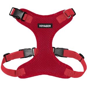Best Pet Supplies Voyager Step-in Lock Harnais en Maille résistante aux intempéries pour Animaux de Compagnie, Harnais réglable pour Chats et Chiens, Rouge, Taille S - Publicité Best Pet Supplies Voyager Step-in Lock Harnais en Maille résistante aux intempéries pour Animaux de Compagnie, Harnais réglable pour Chats et Chiens, Rouge, Taille S - Publicité