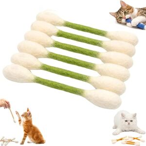 GUUTHQOR Coton Tige XL Jouet Chat,Cotton Swabs Cat Toys with Catnip,Durable Big Kitten Chew Dental Teething Ropes,Giant Interactive Felt Kitty Kicker Toy Sticks for Boredom, Exercise, Anxiety (gren) - Publicité GUUTHQOR Coton Tige XL Jouet Chat,Cotton Swabs Cat Toys with Catnip,Durable Big Kitten Chew Dental Teething Ropes,Giant Interactive Felt Kitty Kicker Toy Sticks for Boredom, Exercise, Anxiety (gren) - Publicité
