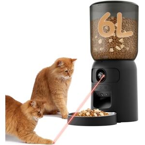 BrooBirder Distributeur Croquettes Chat Automatique, WiFi Caméra, Bol Inoxydable, Programmable & Portionnée, Batterie de Secour PF4 Noir Vision Suivi, Mode de Repas Lent - Publicité BrooBirder Distributeur Croquettes Chat Automatique, WiFi Caméra, Bol Inoxydable, Programmable & Portionnée, Batterie de Secour PF4 Noir Vision Suivi, Mode de Repas Lent - Publicité