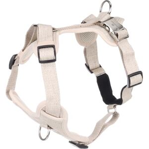 FLAMINGO Harnais pour Chien Lago Beige XL Réglable en continu Boucle à clic chromée avec Un Anneau sur la Poitrine et Le Dos A:53-86cm B:65-105cm x 25mm x 2mm - Publicité FLAMINGO Harnais pour Chien Lago Beige XL Réglable en continu Boucle à clic chromée avec Un Anneau sur la Poitrine et Le Dos A:53-86cm B:65-105cm x 25mm x 2mm - Publicité