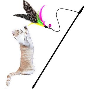 DingLong Home 3 PCS Jouet pour Chat Canne à Pêche Bâton Drôle et Interactif avec Plumes, Cloche Chaton Baguette Chasse - Publicité DingLong Home 3 PCS Jouet pour Chat Canne à Pêche Bâton Drôle et Interactif avec Plumes, Cloche Chaton Baguette Chasse - Publicité