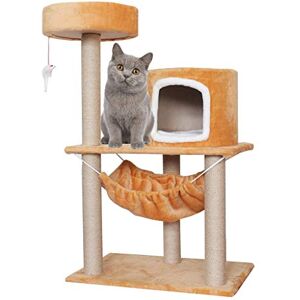 Arbres à Chat Qualité Sisal Cat Tower Grand Nid de Chat Four Seasons Universel One Cat House Villa Terrain de Jeu Arbres d'activité (Color : Black and White, Size : 1006040cm) - Publicité