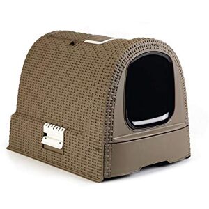 Curver Maison de Toilette pour Chat Bac à Litière Fermé Compartiment Inférieur Amovible pour Un Nettoyage Facile Pelle à Litière et Tapis de Sol Inclus Dimensions : 51 x 39 x 39 cm Mokka - Publicité Curver Maison de Toilette pour Chat Bac à Litière Fermé Compartiment Inférieur Amovible pour Un Nettoyage Facile Pelle à Litière et Tapis de Sol Inclus Dimensions : 51 x 39 x 39 cm Mokka - Publicité