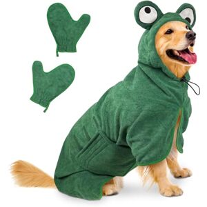 Bibykivn Serviette à Séchage Rapide pour Animaux, Peignoir pour Chien en Microfibre, Peignoir pour Chien Absorbant, Absorbant Manteau pour Animaux pour Séchage Après Baignade Bain (Grenouille Verte, XL) - Publicité Bibykivn Serviette à Séchage Rapide pour Animaux, Peignoir pour Chien en Microfibre, Peignoir pour Chien Absorbant, Absorbant Manteau pour Animaux pour Séchage Après Baignade Bain (Grenouille Verte, XL) - Publicité
