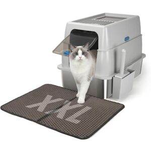 Nobleza Bac à Litière Fermée en Acier Inoxydable avec Couvercle XXL, Résistant aux Odeurs, Nettoyage Rapide, Inclus Pelle + Tapis pour Chats - Publicité Nobleza Bac à Litière Fermée en Acier Inoxydable avec Couvercle XXL, Résistant aux Odeurs, Nettoyage Rapide, Inclus Pelle + Tapis pour Chats - Publicité