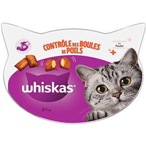 whiskas Contrôle des boules de poils – Friandises pour chat adulte, croquantes à l'extérieur et tendres à l'intérieur – 8 boîtes de 60 g l'emballage peut varier - Publicité whiskas Contrôle des boules de poils – Friandises pour chat adulte, croquantes à l'extérieur et tendres à l'intérieur – 8 boîtes de 60 g l'emballage peut varier - Publicité