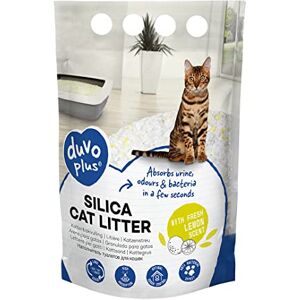 duvoplus , Premium Silica litière Citron 1-8mm 5L 2kg Jaune/Blanc, pour l'Hygiène, Jaune/Blanc, Chat - Publicité duvoplus , Premium Silica litière Citron 1-8mm 5L 2kg Jaune/Blanc, pour l'Hygiène, Jaune/Blanc, Chat - Publicité