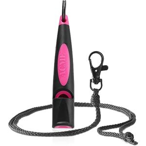 ACME Sifflet pour chien n° 210,5 (mise à jour 2023) avec bande de sifflet en noir mat Alpha Idéal pour le rappel Grande portée Norme de fréquence (noir/rose DG Pink) - Publicité ACME Sifflet pour chien n° 210,5 (mise à jour 2023) avec bande de sifflet en noir mat Alpha Idéal pour le rappel Grande portée Norme de fréquence (noir/rose DG Pink) - Publicité