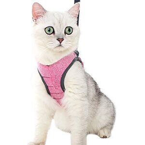 LIANZIMAU Harnais pour Chat Ensemble de Harnais et Laisse Chat Ultra-Léger Harnais Chaton Réglable Anti-Fuite pour Chiot Lapin Furet S - Publicité LIANZIMAU Harnais pour Chat Ensemble de Harnais et Laisse Chat Ultra-Léger Harnais Chaton Réglable Anti-Fuite pour Chiot Lapin Furet S - Publicité