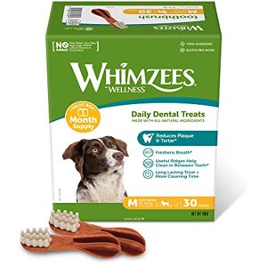 WHIMZEES Brosses à Dents M, Box Mensuelle, 30 Pièces – Taille M, Friandises pour Chiens de Taille Moyenne, Naturelles & sans Céréale, Végétariennes, sans Sucre Ajouté - Publicité WHIMZEES Brosses à Dents M, Box Mensuelle, 30 Pièces – Taille M, Friandises pour Chiens de Taille Moyenne, Naturelles & sans Céréale, Végétariennes, sans Sucre Ajouté - Publicité
