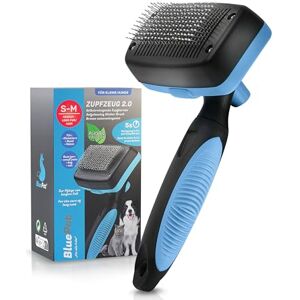 BluePet Petite brosse 2.0 pour chiens et chats Élimine doucement sous-poil, nœuds et nœuds Nettoyage facile Idéal pour usage quotidien - Publicité BluePet Petite brosse 2.0 pour chiens et chats Élimine doucement sous-poil, nœuds et nœuds Nettoyage facile Idéal pour usage quotidien - Publicité
