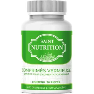 Saint Nutrition ® Comprimés vermifuges intestinaux Anti-vers pour Animaux – Effet antiparasitaire pour Chiens + Chats, Lapins, volaille Avant et après infestation pour Chien & Chat - Publicité Saint Nutrition ® Comprimés vermifuges intestinaux Anti-vers pour Animaux – Effet antiparasitaire pour Chiens + Chats, Lapins, volaille Avant et après infestation pour Chien & Chat - Publicité