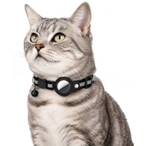 JAYZ ® Collier Chat + Tracker/Localisateur Bluetooth sans ABONNEMENT pour Apple iOS/Android/Compatible EGALEMENT Apple Airtag, Securite Anti étranglement pour Chatons, Chats - Publicité JAYZ ® Collier Chat + Tracker/Localisateur Bluetooth sans ABONNEMENT pour Apple iOS/Android/Compatible EGALEMENT Apple Airtag, Securite Anti étranglement pour Chatons, Chats - Publicité