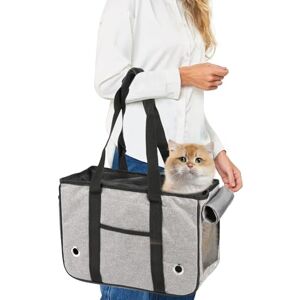 PETCUTE Sac de Transport pour Chat Chien,Respirant et Pliable Sac Transport Chien,Portable Sac de Transport Chat avec Bandoulière,Animal de Compagnie Transporteur avec Store Enrouleur Scellé - Publicité PETCUTE Sac de Transport pour Chat Chien,Respirant et Pliable Sac Transport Chien,Portable Sac de Transport Chat avec Bandoulière,Animal de Compagnie Transporteur avec Store Enrouleur Scellé - Publicité
