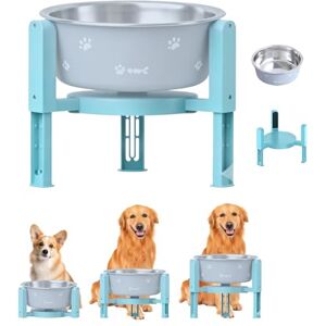 BORDEAG Support de gamelle surélevé pour chien 900 ml Support pour gamelle pour chien Hauteur réglable Pour chiens de grande et moyenne taille Intérieur et extérieur - Publicité BORDEAG Support de gamelle surélevé pour chien 900 ml Support pour gamelle pour chien Hauteur réglable Pour chiens de grande et moyenne taille Intérieur et extérieur - Publicité