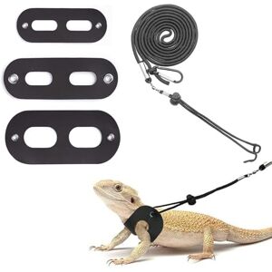 ASOCEA 3 PièCes Ajustable Dragon Barbu Harnais Et Laisse De LéZard Reptile Cuir Souple Corde ExtéRieure en Nylon pour Amphibiens LéZard CaméLéOn BéBé Iguane Et Autres Petits Animaux(S, M, L) - Publicité ASOCEA 3 PièCes Ajustable Dragon Barbu Harnais Et Laisse De LéZard Reptile Cuir Souple Corde ExtéRieure en Nylon pour Amphibiens LéZard CaméLéOn BéBé Iguane Et Autres Petits Animaux(S, M, L) - Publicité