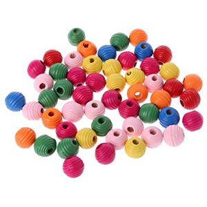 Ruarby Lot de 50 perles en bois colorées à mâcher pour perroquet, perruches, calopsittes et conures - Publicité Ruarby Lot de 50 perles en bois colorées à mâcher pour perroquet, perruches, calopsittes et conures - Publicité