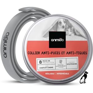 Animigo Collier Anti-Puces Chien et Chat, 8 Mois d'Efficacité, Taille > 65 cm Collier Antiparasitaire Imperméable & Réglable pour Toutes Tailles de Chien et Chat Anti-Tiques & Insectifuge - Publicité Animigo Collier Anti-Puces Chien et Chat, 8 Mois d'Efficacité, Taille > 65 cm Collier Antiparasitaire Imperméable & Réglable pour Toutes Tailles de Chien et Chat Anti-Tiques & Insectifuge - Publicité