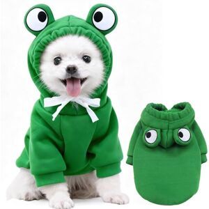 TenhCreek Manteau Chien Sweat à Capuche Déguisements Chien Grenouille Vetement Chién Polaire Manteau Chién Hiver Sweatshirt pour Moyens et Petits Chiens de Compagnie Rigolo Grenouille Cosplay Chiot Costumes S - Publicité TenhCreek Manteau Chien Sweat à Capuche Déguisements Chien Grenouille Vetement Chién Polaire Manteau Chién Hiver Sweatshirt pour Moyens et Petits Chiens de Compagnie Rigolo Grenouille Cosplay Chiot Costumes S - Publicité