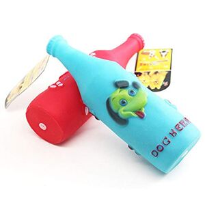 Carry stone 1 pièce en plastique résine simulation, bouteille de bière, sons jouets à mordre pour chien, jouets molares, nettoyage en caoutchouc, jouet couleur ramdon durable et pratique. Publicité