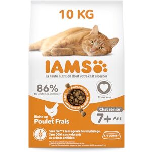 IAMS Croquette au Poulet pour Chat Senior 10 kg - Publicité IAMS Croquette au Poulet pour Chat Senior 10 kg - Publicité