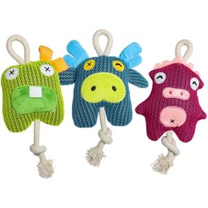 JACK AND VANILLA , Peluches Douces en Forme de Grenouille, Cochon et Vache, résistantes et lavables, idéales pour Chiens et Chats, 28 cm, Couleurs Vives - Publicité JACK AND VANILLA , Peluches Douces en Forme de Grenouille, Cochon et Vache, résistantes et lavables, idéales pour Chiens et Chats, 28 cm, Couleurs Vives - Publicité