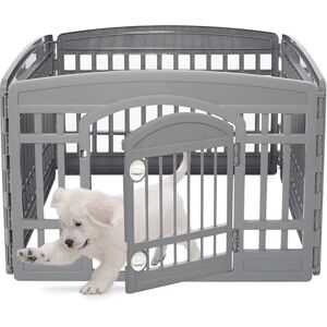 Iris Ohyama , Parc pour Chien Intérieur, Extérieur avec 8 Panneaux & Porte Verrouillable, H60cm, Noir, Cage, Enclos, Cloture pour Chiens, Chiot, Chat, Lapin, Animaux de Compagnie, Plastique, CI-608E - Publicité Iris Ohyama , Parc pour Chien Intérieur, Extérieur avec 8 Panneaux & Porte Verrouillable, H60cm, Noir, Cage, Enclos, Cloture pour Chiens, Chiot, Chat, Lapin, Animaux de Compagnie, Plastique, CI-608E - Publicité