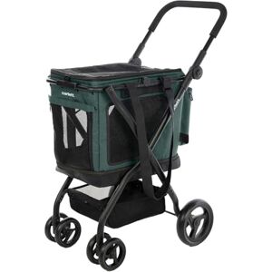 Carlett Chariot pour Animaux 3 en 1, Roues Pivotantes 360°, Résistant à l’Eau, Transporteur Compatible Siège Auto, Housse de Pluie et Sangle de Sécurité, Cube P, Verte - Publicité Carlett Chariot pour Animaux 3 en 1, Roues Pivotantes 360°, Résistant à l’Eau, Transporteur Compatible Siège Auto, Housse de Pluie et Sangle de Sécurité, Cube P, Verte - Publicité