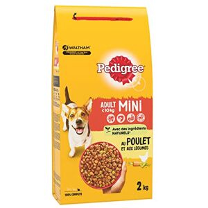 PEDIGREE Adulte Mini – Croquettes pour petit chien (<10kg) – au poulet – Lot de 6 de 2kg - Publicité