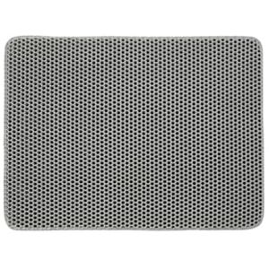 PEIHUODAN Tapis pour Litière De Chat Chat, Double Couche en Nid d'abeille, Matériau Imperméable à L'urine Et l'eau, Contrôle La Dispersion, Moins Déchets, Lavable Facile Nettoyer (30X45CM,Grey) - Publicité PEIHUODAN Tapis pour Litière De Chat Chat, Double Couche en Nid d'abeille, Matériau Imperméable à L'urine Et l'eau, Contrôle La Dispersion, Moins Déchets, Lavable Facile Nettoyer (30X45CM,Grey) - Publicité