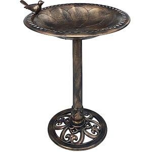 vidaXL Abreuvoir pour Oiseaux 50x76 cm, Bronze, Plastique Résistant aux Intempéries, Pied de Support, Bol Stable pour Jardin, Fontaine Extérieure - Publicité vidaXL Abreuvoir pour Oiseaux 50x76 cm, Bronze, Plastique Résistant aux Intempéries, Pied de Support, Bol Stable pour Jardin, Fontaine Extérieure - Publicité