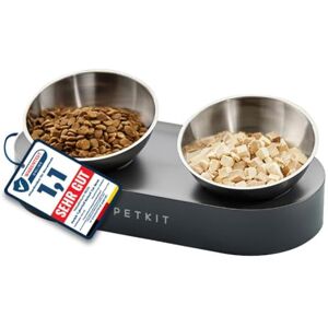 PETKIT CYBERTAIL Bol Surélevé en Acier Inoxydable, Inclinés Bols de Nourriture et alimentation Antidérapants sans Déversement pr Chats et Petits Chiens - Publicité PETKIT CYBERTAIL Bol Surélevé en Acier Inoxydable, Inclinés Bols de Nourriture et alimentation Antidérapants sans Déversement pr Chats et Petits Chiens - Publicité