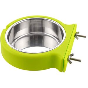 MOACC Caisse Chien Bol Amovible en Acier Inoxydable Gamelle à Suspendre pour Animal Domestique Cage Petit Bol d'eau Feeder Nourriture pour Chiens Chats Lapins Birdsgreen Pet Supplies - Publicité MOACC Caisse Chien Bol Amovible en Acier Inoxydable Gamelle à Suspendre pour Animal Domestique Cage Petit Bol d'eau Feeder Nourriture pour Chiens Chats Lapins Birdsgreen Pet Supplies - Publicité
