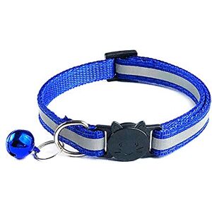 CUSROS Collier réfléchissant de sécurité pour animaux de compagnie avec clochette et boucle pour tête de chat Bleu saphir Taille unique - Publicité CUSROS Collier réfléchissant de sécurité pour animaux de compagnie avec clochette et boucle pour tête de chat Bleu saphir Taille unique - Publicité