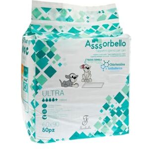 Ferribiella Alèse Jetable Ultra Absorbante en Chlorhexidine Tapis pour Chiot, Apprentissage de la Propreté – Protection Hygiénique Imperméable Confort et Sécurité 50-Pièces Ultra Pads H60xL90 cm - Publicité Ferribiella Alèse Jetable Ultra Absorbante en Chlorhexidine Tapis pour Chiot, Apprentissage de la Propreté – Protection Hygiénique Imperméable Confort et Sécurité 50-Pièces Ultra Pads H60xL90 cm - Publicité
