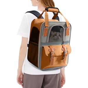 PETCUTE Sac à Dos pour Chien,Pliable Sac de Transport pour Chat avec Tapis Amovible et Sangle de Sécurité Interne,Respirant Sac à Dos pour Animaux de Compagnie avec Sangle Réfléchissante - Publicité PETCUTE Sac à Dos pour Chien,Pliable Sac de Transport pour Chat avec Tapis Amovible et Sangle de Sécurité Interne,Respirant Sac à Dos pour Animaux de Compagnie avec Sangle Réfléchissante - Publicité