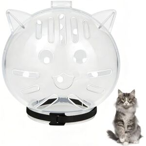 MiOYOOW Muselière Transparente pour Chat Agressif, Couvre-Bouche Respirant et Ajustable, Casque à Bulles pour Chat Transparent Anti-Morsure Anti-léchage, pour Le Toilettage, Le Bain et la Coupe des Griffes - Publicité MiOYOOW Muselière Transparente pour Chat Agressif, Couvre-Bouche Respirant et Ajustable, Casque à Bulles pour Chat Transparent Anti-Morsure Anti-léchage, pour Le Toilettage, Le Bain et la Coupe des Griffes - Publicité