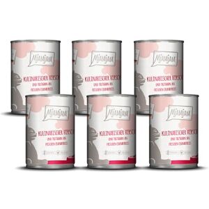 MjAMjAM nourriture humide premium pour chats gibier culinaire et dinde aux canneberges fraîches, paquet de 6 (6 x 400 g), sans céréales avec supplément de viande - Publicité MjAMjAM nourriture humide premium pour chats gibier culinaire et dinde aux canneberges fraîches, paquet de 6 (6 x 400 g), sans céréales avec supplément de viande - Publicité