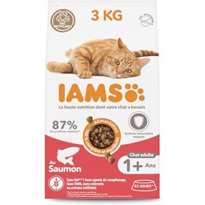 IAMS Croquette au Saumon pour Chat Adulte 3 kg - Publicité IAMS Croquette au Saumon pour Chat Adulte 3 kg - Publicité