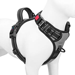 PHOEPET Harnais Anti-Tirage Moyen Gris - Harnais pour Chien - Publicité PHOEPET Harnais Anti-Tirage Moyen Gris - Harnais pour Chien - Publicité