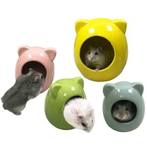 UKCOCO Été Rafraîchissant pour Hamster Accessoires Cage Hamster Nid De Couchage pour Hamster Petite Maison pour Animaux De Compagnie Cachette De Chinchilla Adulte Cage Petit Hamster - Publicité