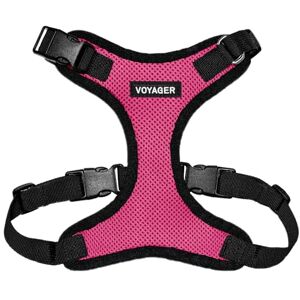 Best Pet Supplies Voyager Step-in Lock Harnais en Maille résistante aux intempéries pour Animaux de Compagnie, Harnais réglable pour Chats et Chiens, Fuchsia/Bordure Noire, Taille S - Publicité Best Pet Supplies Voyager Step-in Lock Harnais en Maille résistante aux intempéries pour Animaux de Compagnie, Harnais réglable pour Chats et Chiens, Fuchsia/Bordure Noire, Taille S - Publicité