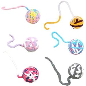 Smbcgdm Jouet pour chat avec finition soignée, durable pour gratter, balle interactive, cloche, anti-rayures, peluche amusante, couleur aléatoire - Publicité Smbcgdm Jouet pour chat avec finition soignée, durable pour gratter, balle interactive, cloche, anti-rayures, peluche amusante, couleur aléatoire - Publicité