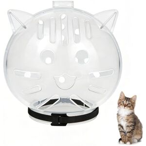 MiOYOOW Muselière Transparente pour Chat Agressif, Couvre-Bouche Respirant et Ajustable, Casque à Bulles pour Chat Transparent Anti-Morsure Anti-léchage, pour Le Toilettage, Le Bain et la Coupe des Griffes - Publicité MiOYOOW Muselière Transparente pour Chat Agressif, Couvre-Bouche Respirant et Ajustable, Casque à Bulles pour Chat Transparent Anti-Morsure Anti-léchage, pour Le Toilettage, Le Bain et la Coupe des Griffes - Publicité