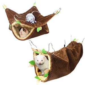 LEFTSTARER Hamac pour cochon d'Inde, furet, rat, jouet pour petit animal, accessoire de cage pour rat, furet, cochon d'Inde, hamster, Sugar Glider Chinchilla, 1. Ensemble de hamac forestier - Publicité LEFTSTARER Hamac pour cochon d'Inde, furet, rat, jouet pour petit animal, accessoire de cage pour rat, furet, cochon d'Inde, hamster, Sugar Glider Chinchilla, 1. Ensemble de hamac forestier - Publicité